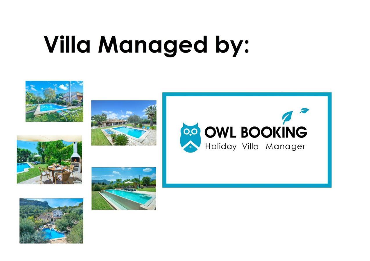 Owl Booking Villa Siquier - Luxury Retreat With Mountain Views Польенса Экстерьер фото